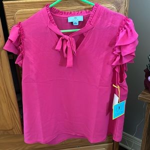 Cecelia XL hot pink top